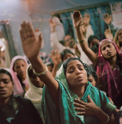 "Look at these Indian village women, worshiping Christ with such reverence, decorating the Kingdom of Heaven with Praise, its only because they have found God in Jesus, they are manifested by the Holy Spirit. They are may be poor, but they do not need any third party help. Its not ncessory that a poor man will be less wise than a rich person. Some people think that as because the live in the city and earn lot of money, thats why they are wise and the farmers in villages are fools. Come on, most of the legends of India came out from villages not from cities. They know what they are doing, they are very smart, they grow corps so you live. They do not need your help, ask them and they will tell you, Jesus is enough, the grace of Christ is enough for them." Photo courtesy - google images